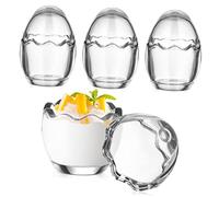 Gatuida 4pièces Verrines Verre Pour Pudding Mousse Ou Dessert Avec Couvercle Lot