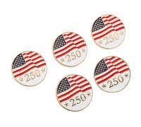 Gatuida 5 Broches Décoratives Légères en Alliage Drapeau Américain, Design Unique pour Paquet à Dos et Vêtements, pour Tenue Patriotique et Jour de L'indépendance