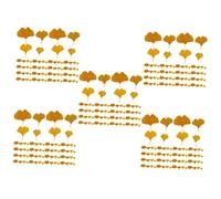 Gatuida 5 Ensembles Ginkgo Leaves Artificielles Décoration Automnale Réaliste pour Mariage Et Photographie Ginkgo Faux pour Ambiance Et Naturelle 108 Pièces * 5