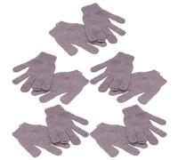 Gatuida 5 Paires Bain Exfoliants à Cinq Doigts pour Corps Lavables et Doux Adaptés à Utilisation sous Bain pour Peau Plus Souple