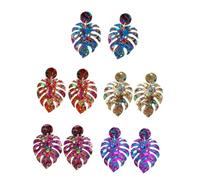 Gatuida 5 paires Boucles Oreilles Pendantes Boho Acrylique Pailletée Colorée pour Bijoux Chic