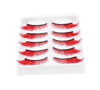 Gatuida 5 Paires De Faux Cils Naturels Faux Cils Vaporeux Naturels Bouclés De Fée Maquillage Manga Rouges