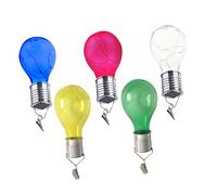 Gatuida 5 Pièces Ampoules LED Solaires Étanches à Clip Rotatif Lampes Suspendues Décoratives pour Jardin Extérieur Éclairage Écologique et Facile à Installer