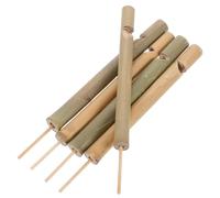 Gatuida 5 Pièces Bamboo Bird Call Flute Set Lightweight Portable Training Whistles With Consistent Vibrant Sound For Outdoor Birdwatching And Nature Lovers