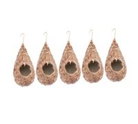 Gatuida 5 Pièces Coffret de Nichoirs Suspendus Tissée pour Oiseaux Décoration pour Jardin Oiseaux
