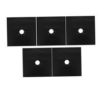 Gatuida 5 pièces Couvre Brûleur de Cuisinière à Gaz Ptfe Chaleur de Plaque de Cuisson Réutilisables pour Nettoyage Facile