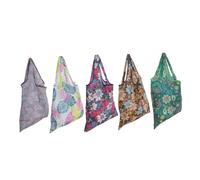 Gatuida 5 pièces de Courses Pliable Réutilisable Grand Pochon de Rangement Portable Léger Écologique Multifonction pour Fruits Légumes et Jouets Capacité Renforcée