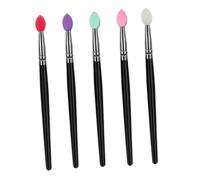 Gatuida 5 pièces Kit Pinceaux Maquillage Fibres Artificielles Outils Visage Mix Couleurs pour Teint et Yeux Pratique et Facile à Nettoyer Cadeau pour Femmes