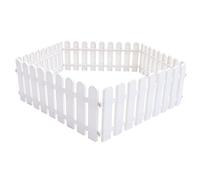 Gatuida 5 Pièces la barrière Decoration Fete clôture Jardin Jardinage décoratif clôture de Bordure Blanche Bordures de pelouse Bordures Blanches de Jardin Bordure de Jardin en Plastique