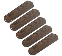 Gatuida 5 Pièces Lames de Ventilateur de Plafond Installation Rapide Style Contemporain en Bois Diamètre de Trou 8mm, Adaptées pour Terrasse et Porche