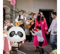 Gatuida 5 pièces Lot de Ballons Aluminium Panda Forme de Tête Décoration de Fête et Gonflable Accessoires de Party pour Anniversaire et Événements