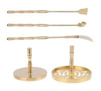 Gatuida 5 pièces Lot de Outils Laiton pour Fabrication de Cônes Encens DIY Moules Lotus et Accessoires pour Méditation Yoga et Parfum Intérieur