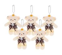 Gatuida 5 Pièces Mini Ours Accessoires Diy pour Bouquet de Pendentif Porte Clés Charmant pour Fêtes et Événements
