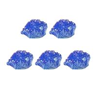 Gatuida 5 Pièces Ornement en Pierre Irrégulière en Cristal Bleu pour | Décor de Table, Texture Fine et Éclat Délicat, pour Salon, Photo et Collection
