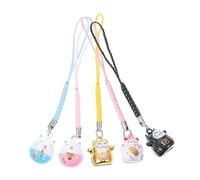 Gatuida 5 pièces Pendentifs Cloches Cuivre Chat Décorations pour Téléphone Sacs Porte Clés Accessoires Mode Durables et Détaillés
