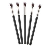 Gatuida 5 Pièces Pinceau Contour Plat Angulé Pinceau Correcteur Sous-œil pour Estomper Crème et Poudre Outil Maquillage Compact de Voyage