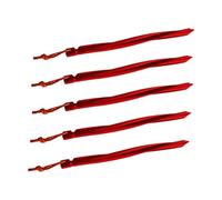 Gatuida 5 Pièces Piquets de Tente Spirale Triangulaire avec Corde Vent Rouge Piquets Robustes pour Camping Randonnée et Plein Air