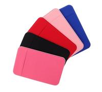 Gatuida 5 pièces Porte-Cartes Adhésif pour Téléphone Portable Pochette Fine et Plate pour Cartes de Crédit et Identité Fixation Solide Accès Rapide Compatible Smartphone Lot