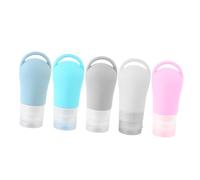 Gatuida 5 pièces Set de Flacons Cosmétiques Rechargeables Bouteilles Vides Anti-fuite pour Voyage et Trousse de Toilette Accessoires Pratiques pour Shampooing et Produits Beauté