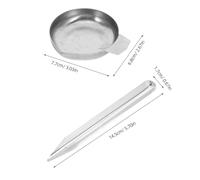 Gatuida 5 Pièces Set de Plateaux de Pesée Acier Inoxydable pour Balance Électronique Plateaux Miniatures pour Bijoux Poudre et Liquide Accessoires Précis pour Laboratoire et Usage
