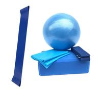 Gatuida 5 Pièces Yoga Balle Fitness à Domicile avec Bande de Tension Latex Bleu Accessoires pour Étirement Renforcement Musculaire et Mobilité