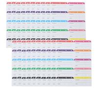 Gatuida 50 feuilles Étiquettes Congélateur Imperméables et Résistantes pour Aliments Autocollants pour Organisation Cuisine Stockage Bocaux et Contenants Alimentaires