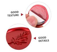 Gatuida 50 Pièces Autocollants Cachet de Cire Rouge Olive Branche pour Enveloppes Invitations Mariage DIY Décoration Autoadhésifs
