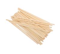 Gatuida 50 Pièces Bâtons Carrés Non Peints pour Projets Diy Tiges pour Bricolage et Modélisation Architecturale Bâtons de Création Polyvalents