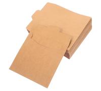 Gatuida 50 pièces CD Sleeves Vintage Kraft Paper Holder for DVD Storage and Packaging Square Paper Envelope for Disc Protection and Presentation