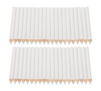 Gatuida 50 pièces Crayon Blanc Autocollant pour Pierres Précieuses Stylo Cire Précis pour Nail Art DIY Outil Léger pour Pose de Pierres Précieuses et Décoration Ongles à Domicile et Salon