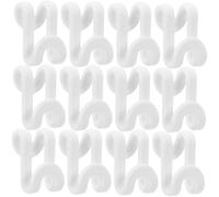 Gatuida 50 pièces Crochets de Cintres Plastique Épais Connecteurs Multifonctions pour Gain de Place et Organisation Supports Robustes pour Vêtements et Accessoires Optimisation Espace de