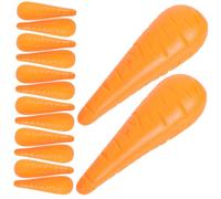 Gatuida 50 Pièces Nez Carotte Petit pour Bonhomme de DIY Décoration Festive Plastique Orange Résistant Au Gel pour Noël et Halloween