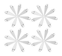 Gatuida 50 pièces Pendentifs Cône Alliage de Zinc Lisse pour Création Bijoux DIY Breloques Punk Élégantes Charms pour Bracelets Colliers et Porte-clés Accessoires Unisexes