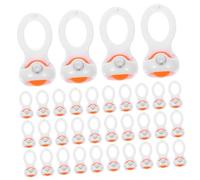 Gatuida 50 Pièces Silent Ceiling Curtain Track Gliders with Heavy Duty Ball Bearing Rollers Noise Sliding Accessories for Drapery in Bedroom Living Office