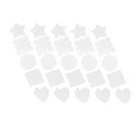 Gatuida 50 pièces Toile Plastique pour Broderie Maille Rigide PE pour DIY Point de Croix Formes Cœur Carré Pentagramme Rond Accessoires pour Travaux Tricot Crochet et Création Tapis de