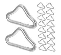 Gatuida 50 Pièces Triangles Anneaux de Trampoline Résistants à Usure pour Accessoires de Bricolage Réparation Améliorez Expérience de Saut Sécurité