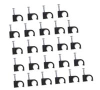 Gatuida 500 pièces Clips de Fixation Câble Électrique Acier Noir Organisateur de Câbles Domestiques et Pratique pour Gestion de Fils