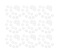 Gatuida 500 Pièces Décoration de Mariage Cœur en Résine Blanche Perles, Légère et Élégante, Accessoire Facile à Utiliser pour Réception et Fête