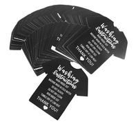 Gatuida 50pièces Fiche Entretien Guide De Lavage Étiquettes De Nettoyage pour Vêtements Étiquettes pour Chemises Instructions De Lavage Détaillées