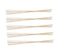 Gatuida 50pièces Lot de Rondes Bambou pour Et Lanternes Poteaux De Bricolage Et Artisanat Jaune