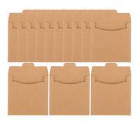 Gatuida 50pièces Pochettes Papier Kraft pour CD et DVD Rangement Facile Protection Les Rayures Poussière
