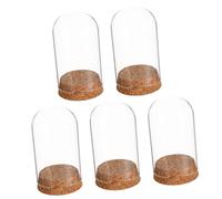 Gatuida 5pièces Cloche Verre pour Micro-Paysage Verre pour Fleurs Immortelles Lot de Présentoirs Transparent