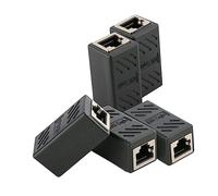 Gatuida 5pièces Coupleur Ethernet Femelle à Femelle Lot de Câbles Connecteurs in-Line Noir pour Rallonger Vos Câbles Réseau