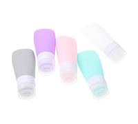 Gatuida 5pièces Flacons de Voyage Vides Lot pour Lotions Cosmétiques avec Pochette de Rangement et Étanches pour Voyages Affaires ou Loisirs