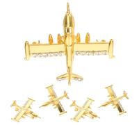 Gatuida 5pièces Lot de Broches Avion avec Strass Broche Ornementale Métal pour Robes et Pulls Accessoires de Mode pour Vêtements