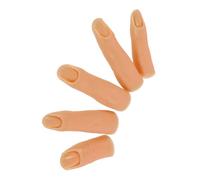Gatuida 5pièces Main Artificielle Silicone Doigt Entraînement pour Manucure et Pédicure Kit de Formation avec Doigts Interchangeables Modèle Réaliste pour Nail Art