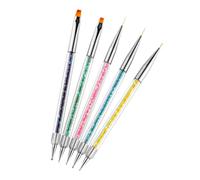 Gatuida 5pièces Pinceaux Pour Nail Art Lot De Stylos De Peinture à Ongles Pour Dessin Et Manucure