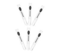 Gatuida 6 pièces Applicateurs Silicone Noir Pinceaux Fard Paupières Précis pour Maquillage Femme Outils Compacts et pour et Ombres à Paupières