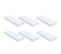 Gatuida 6 Pièces Blocs de Mousse Blanche 30x15x5 Cm pour Bricolage, Pouvant être Découpés et Enduits, pour Décoration de Gâteau ou Centre de Table de Mariage