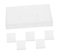 Gatuida 6 pièces Boîte de Rangement Cassette Audio Plastique Transparent Étui de Protection Léger et Compact pour Cassettes Organisateur Pratique Anti-poussière pour Bureau et Voyage